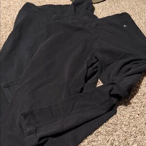 Set of 2 black L semi-fitted black pull-on pants (Athletic Works & Danskin Now)
